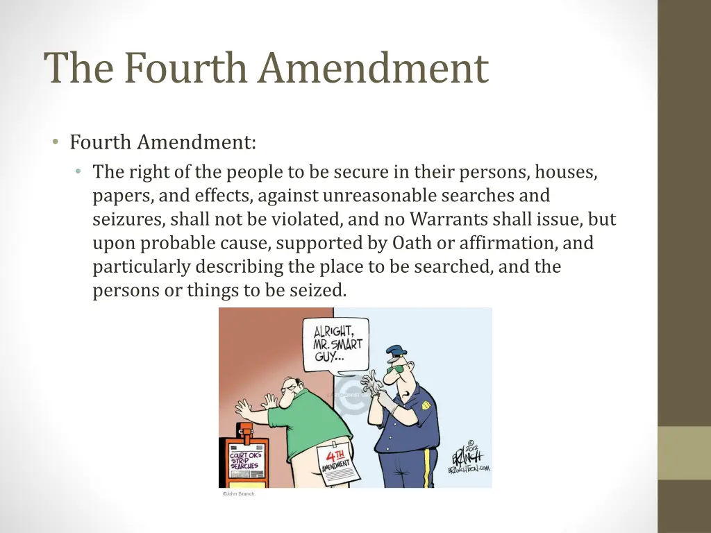 the fourth amendment