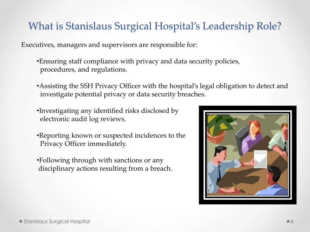 what is stanislaus surgical hospital s leadership