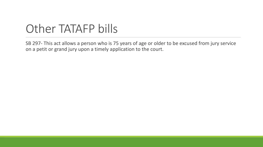 other tatafp bills 2