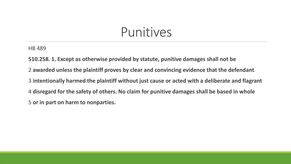 punitives