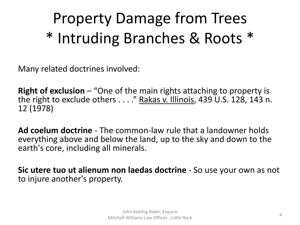 property damage from trees intruding branches