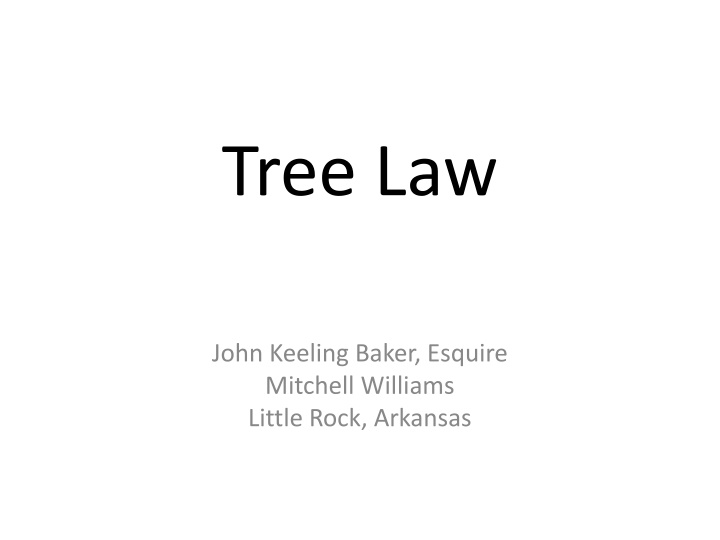 tree law