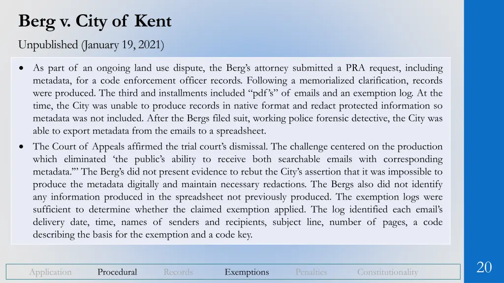 berg v city of kent unpublished january 19 2021