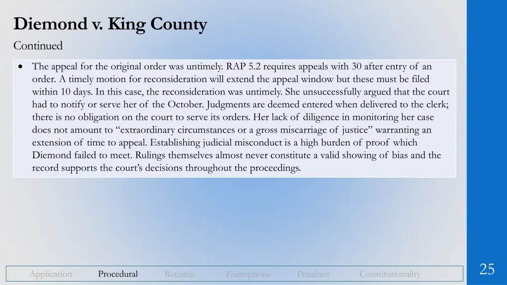 diemond v king county continued