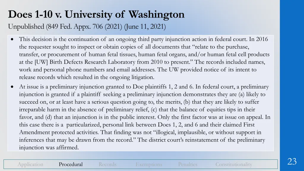 does 1 10 v university of washington unpublished