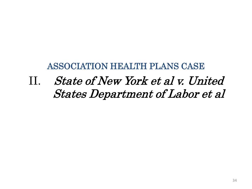 association health plans case association health