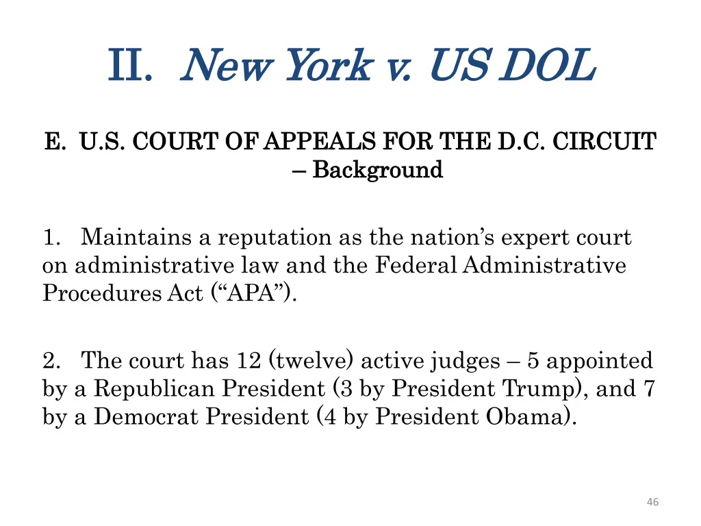 ii ii new york v us dol new york v us dol 10