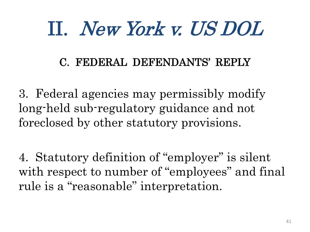 ii ii new york v us dol new york v us dol 5