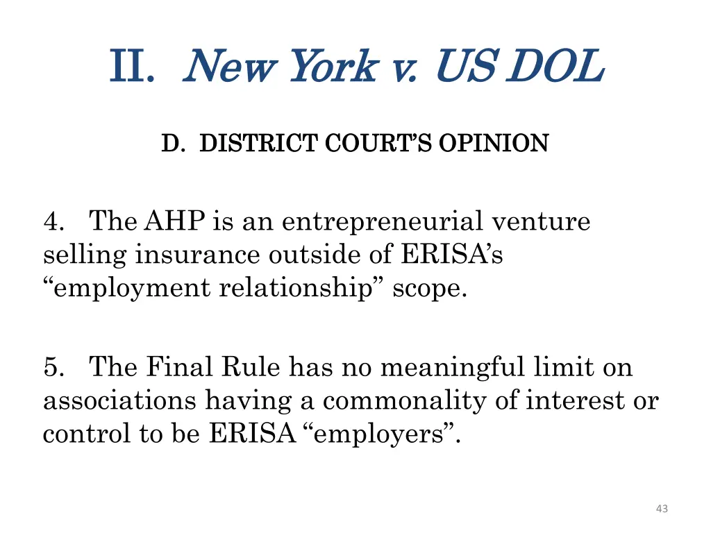 ii ii new york v us dol new york v us dol 7