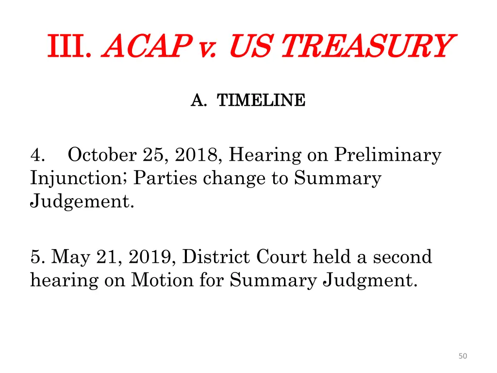 iii iii acap v us treasury acap v us treasury