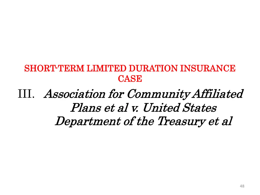 short short term limited duration insurance term