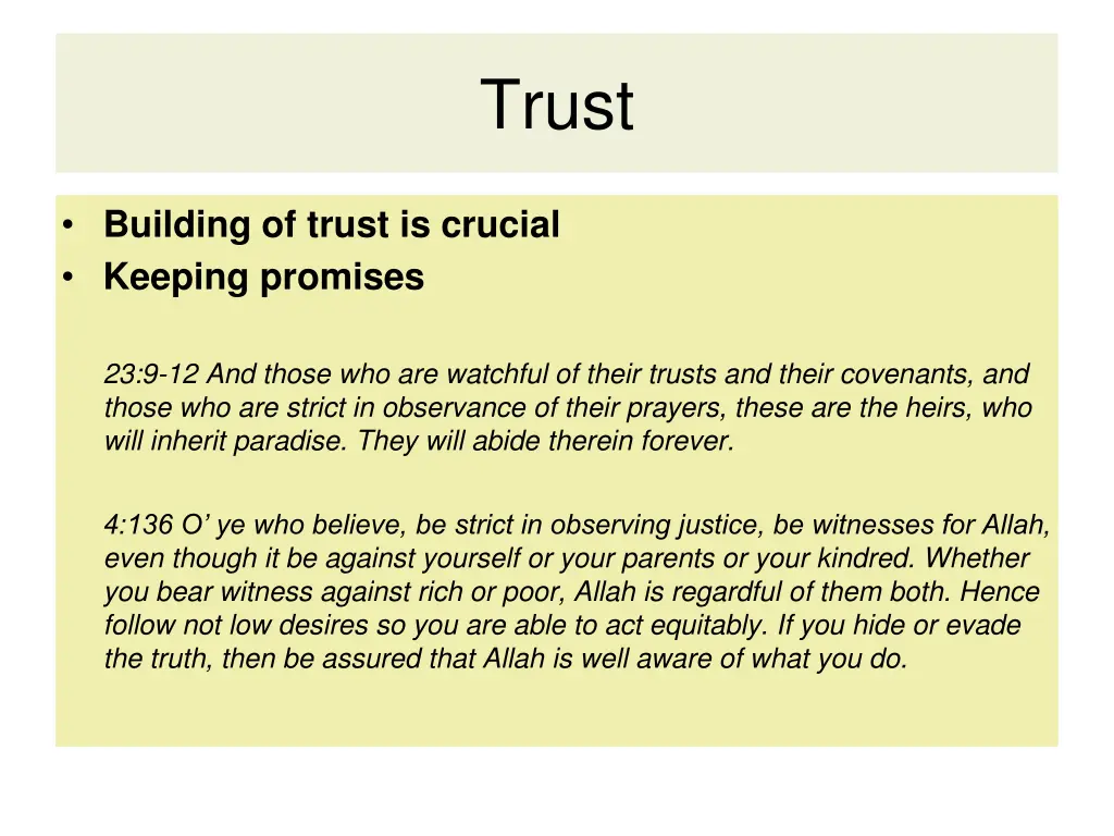 trust