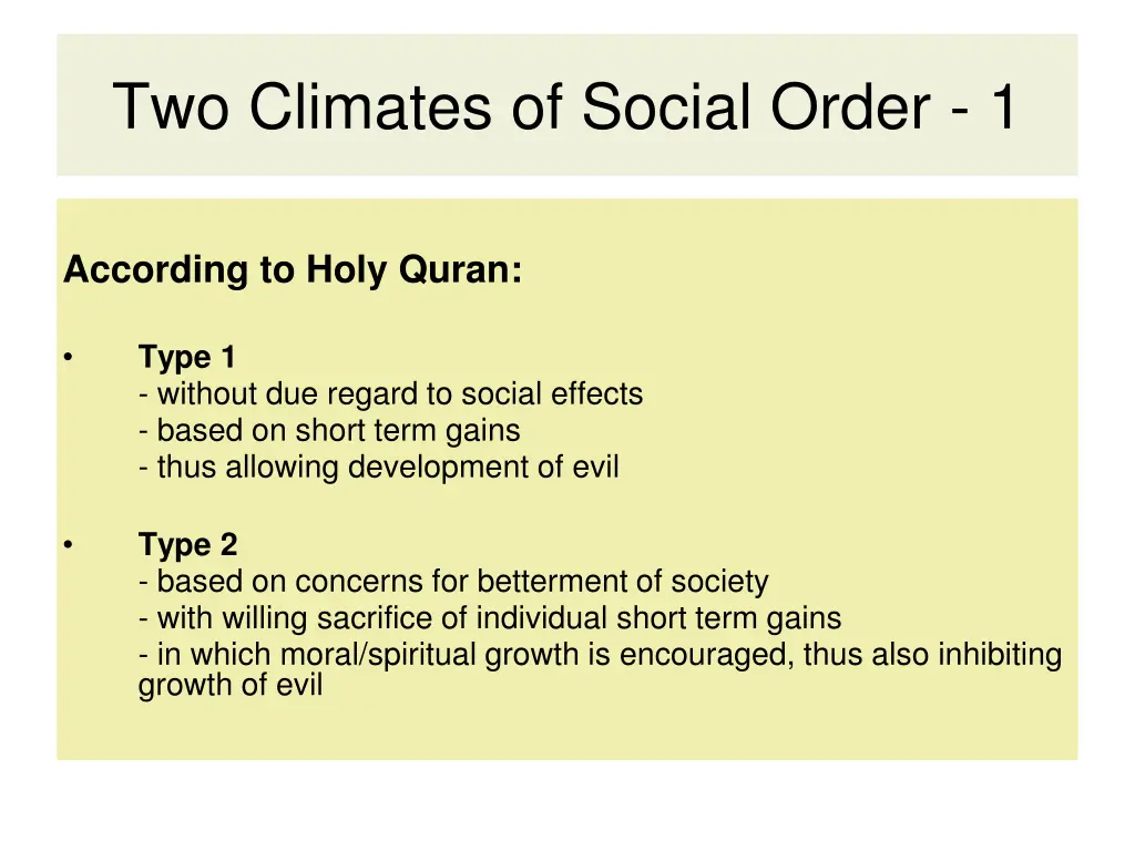 two climates of social order 1