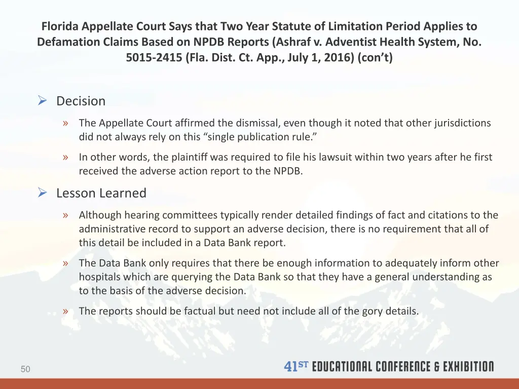 florida appellate court says that two year 1