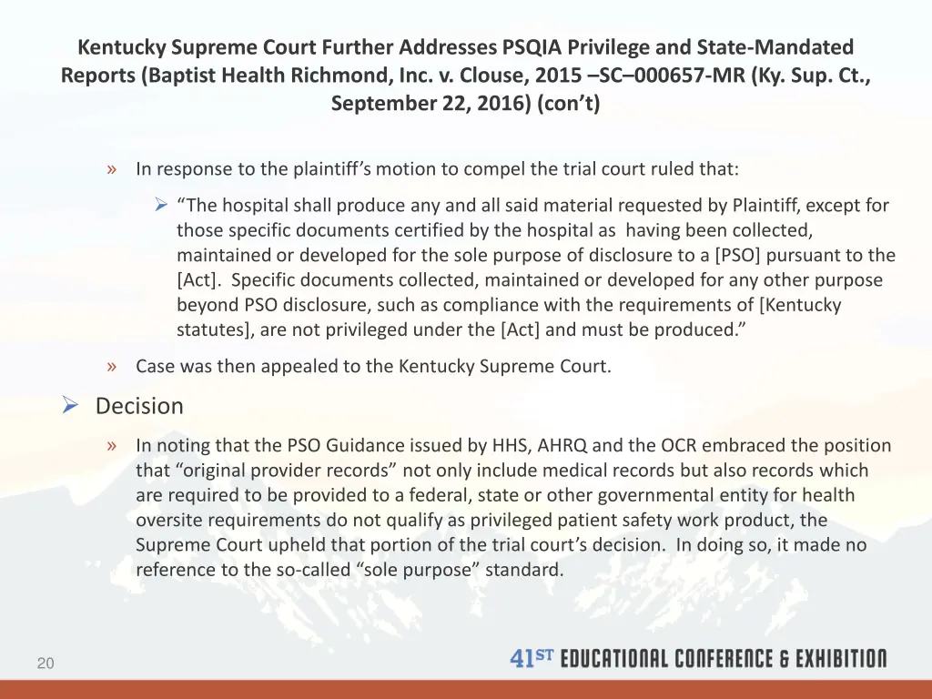 kentucky supreme court further addresses psqia 1