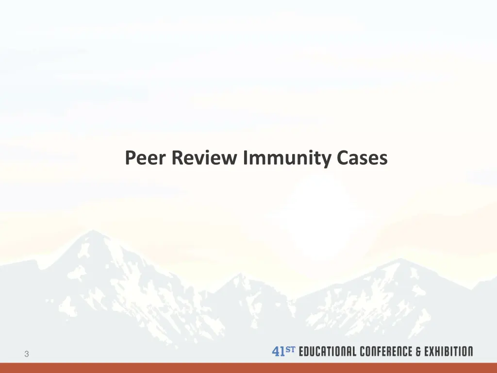 peer review immunity cases