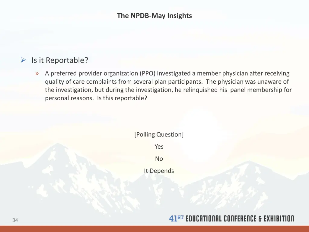 the npdb may insights