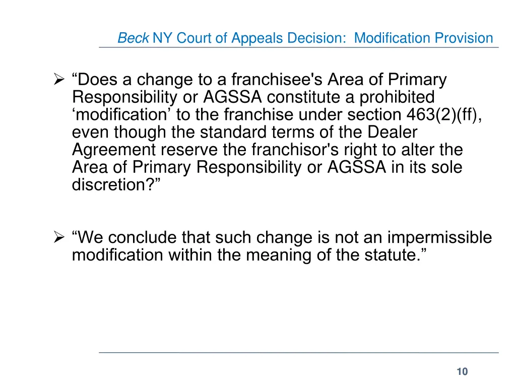 beck ny court of appeals decision modification