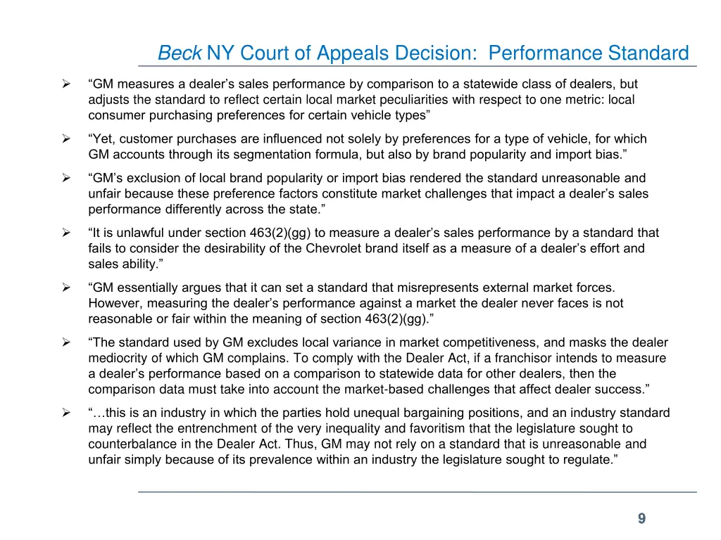 beck ny court of appeals decision performance