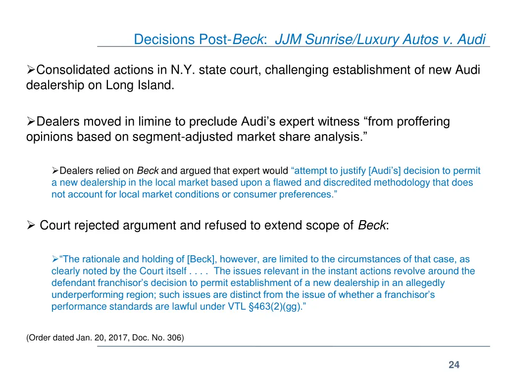 decisions post beck jjm sunrise luxury autos