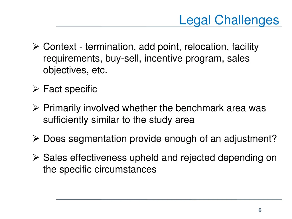 legal challenges