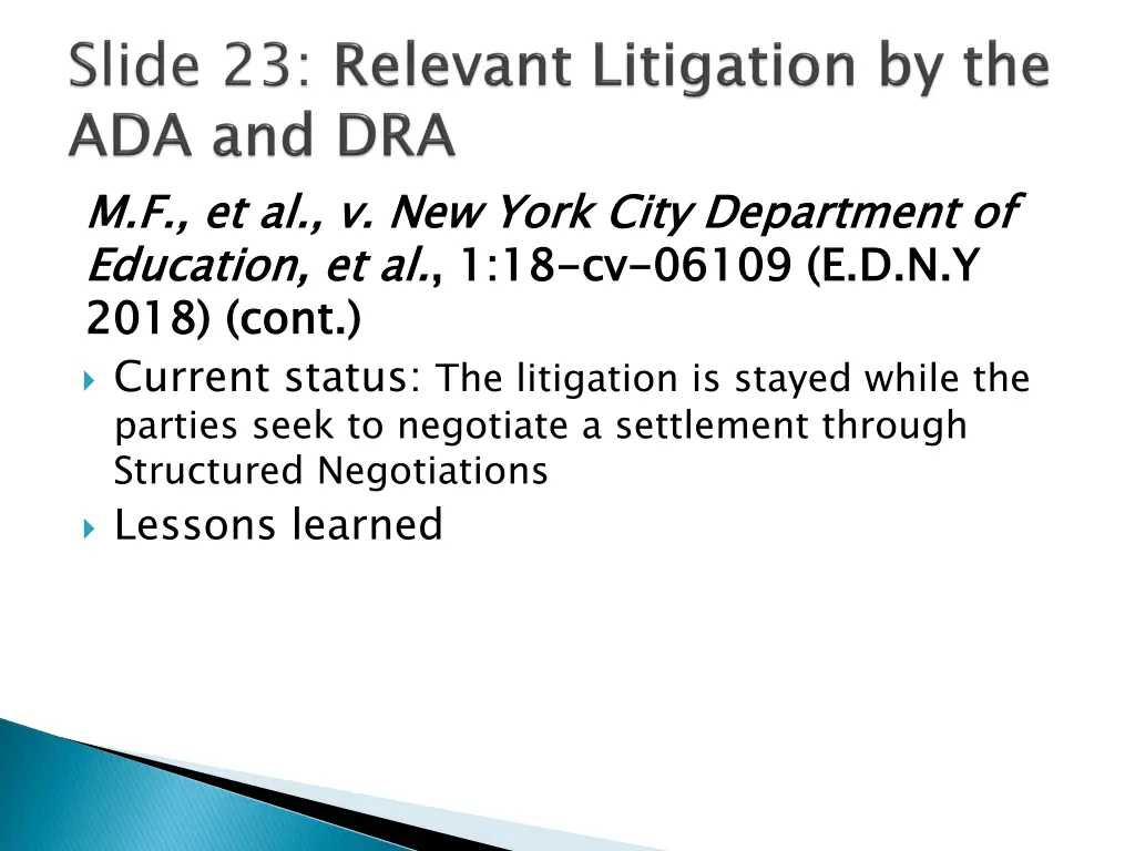 m f et al v new york city department of education 2