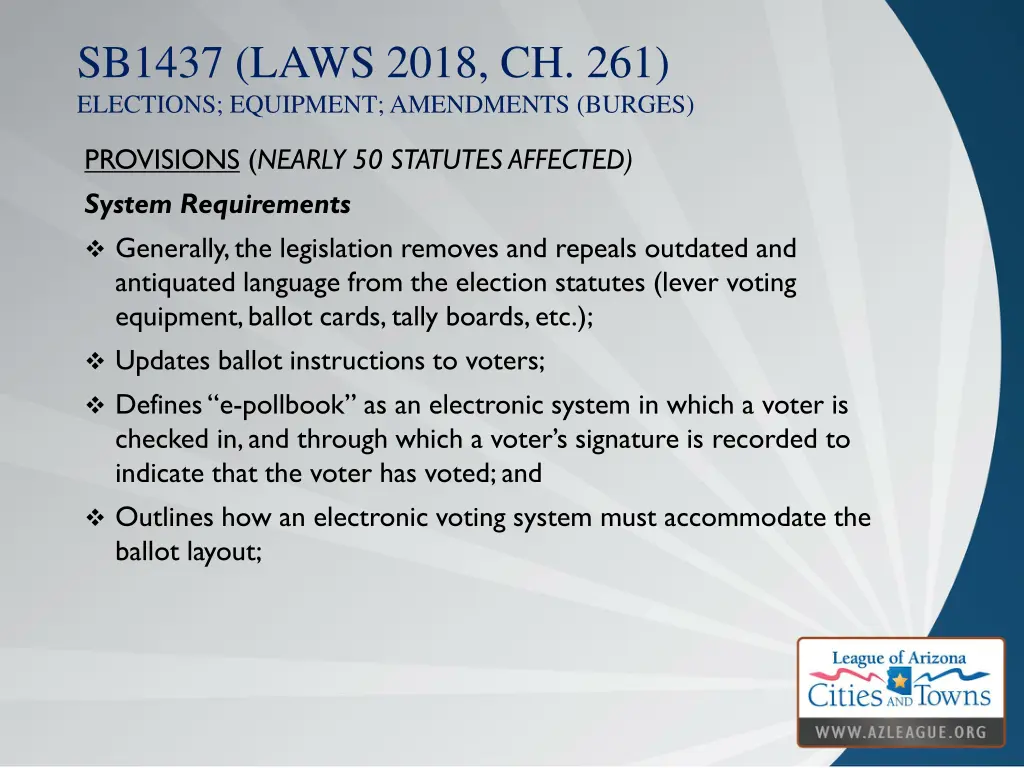 sb1437 laws 2018 ch 261 elections equipment