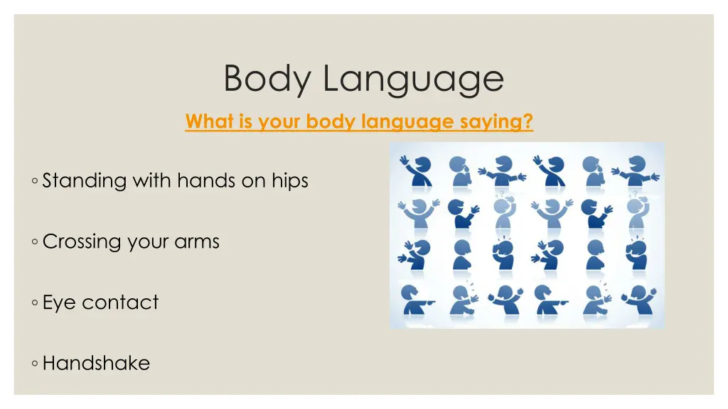 body language what is your body language saying