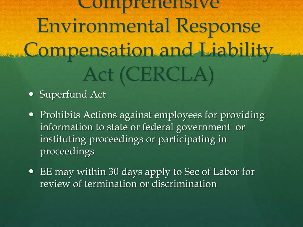 comprehensive environmental response compensation