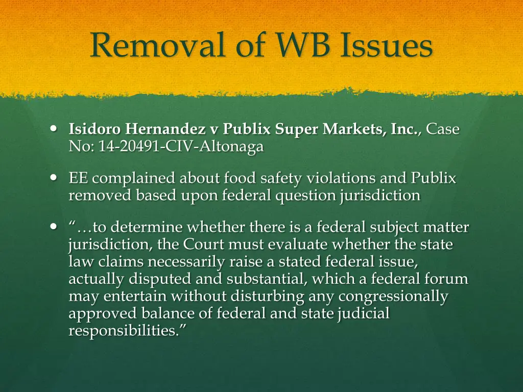 removal of wb issues 2