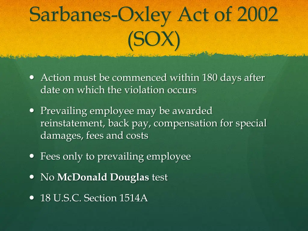 sarbanes oxley act of 2002 sox 1