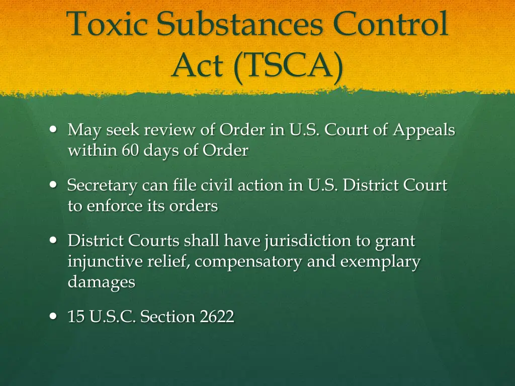 toxic substances control act tsca 1