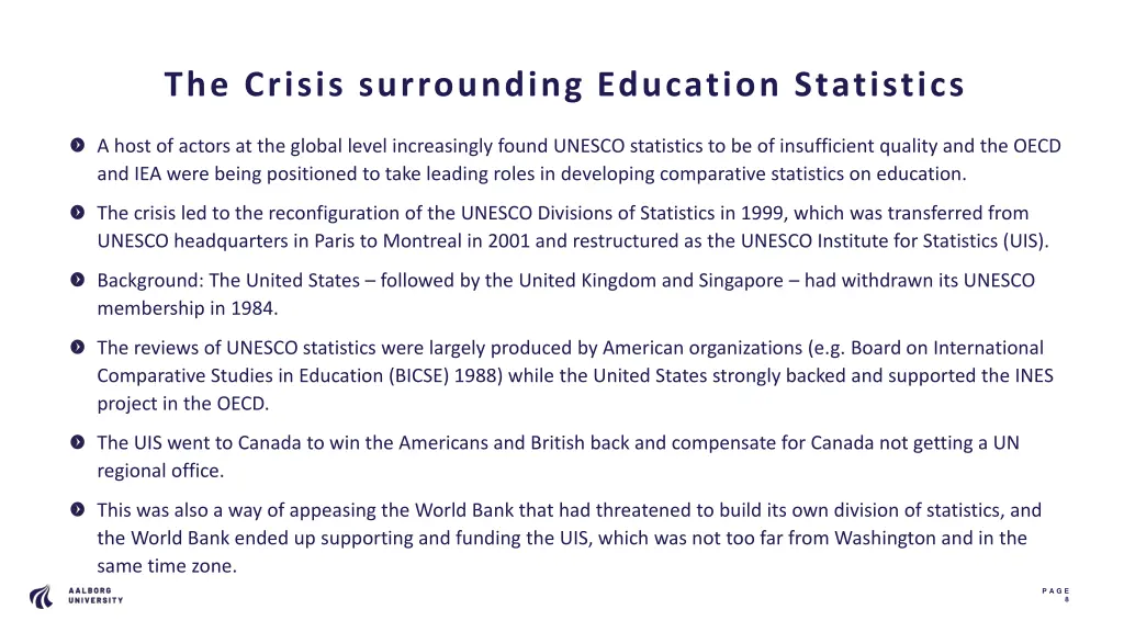 the crisis surrounding education statistics