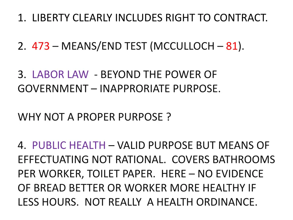 1 liberty clearly includes right to contract