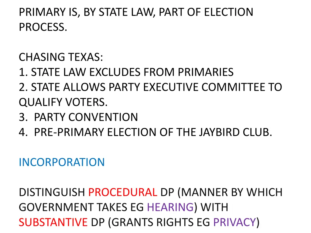 primary is by state law part of election process