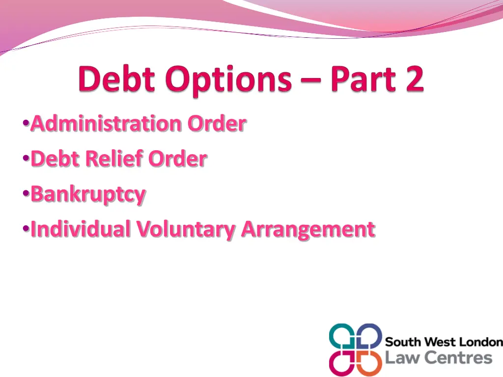 administration order debt relief order bankruptcy