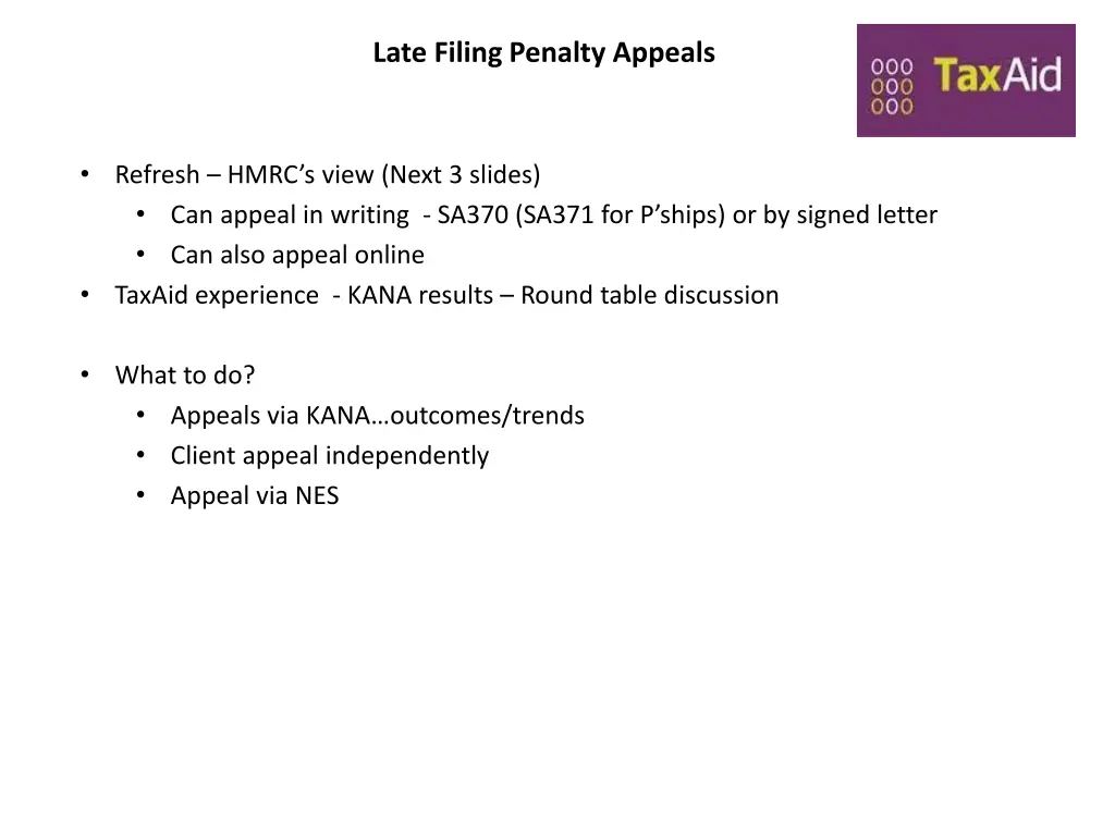 late filing penalty appeals