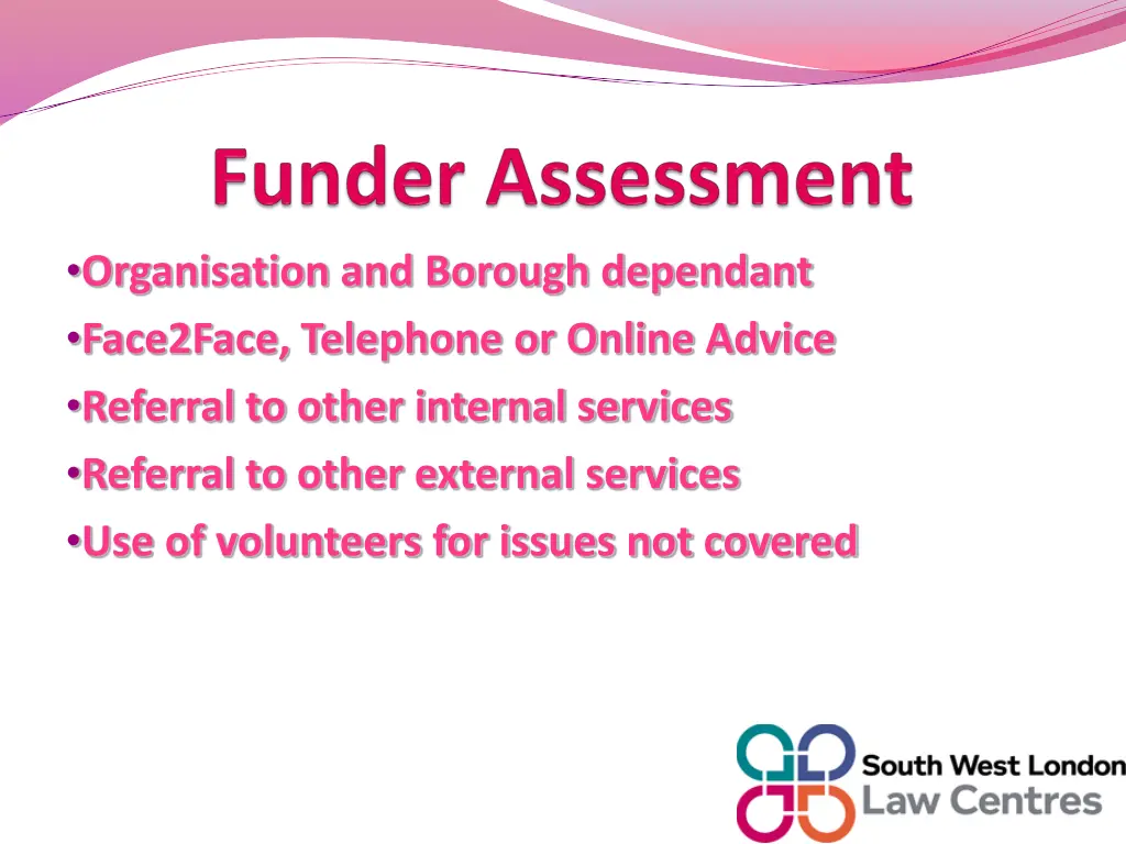 organisation and borough dependant face2face