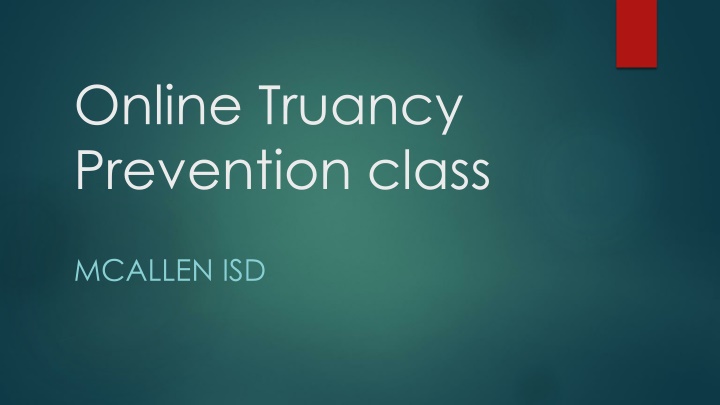 online truancy prevention class