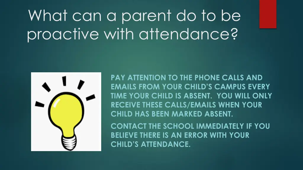 what can a parent do to be proactive with