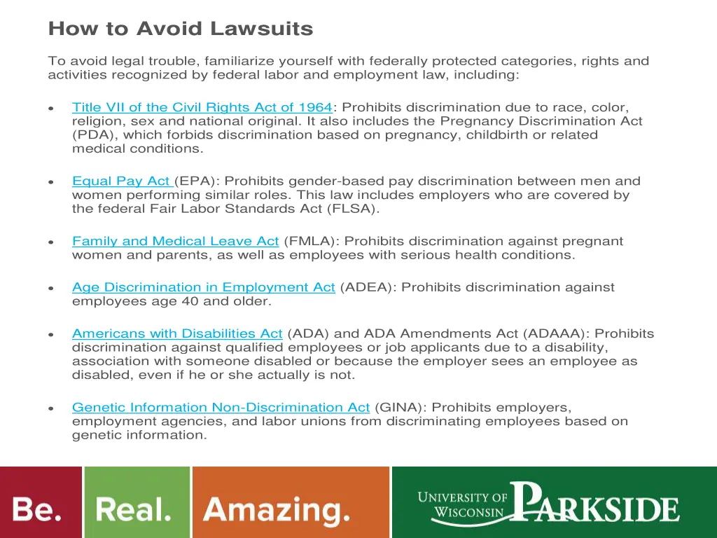 how to avoid lawsuits