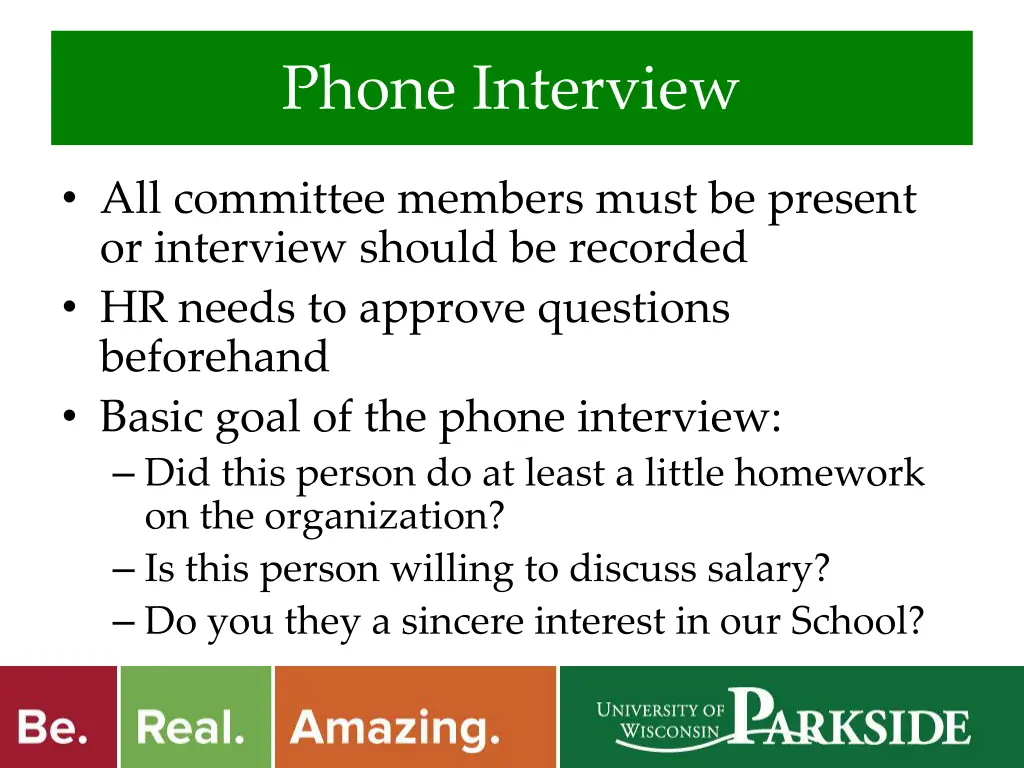 phone interview