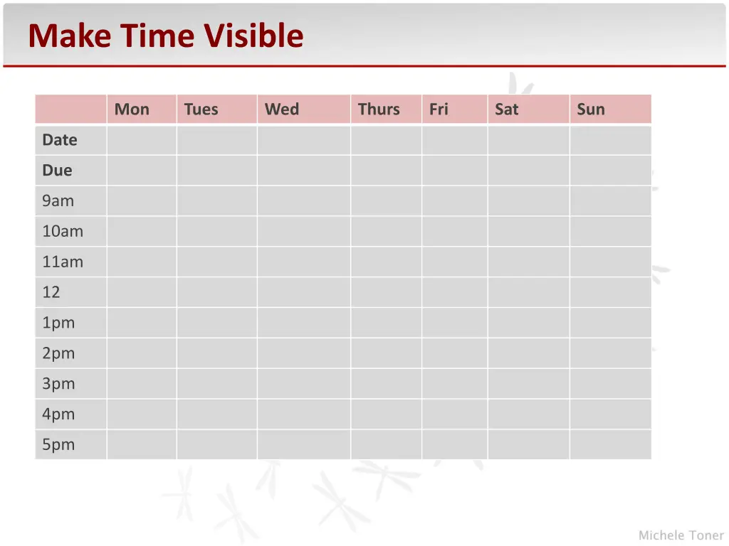 make time visible