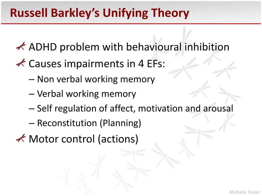 russell barkley s unifying theory