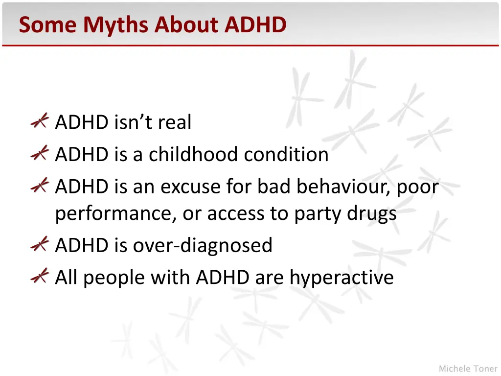 some myths about adhd