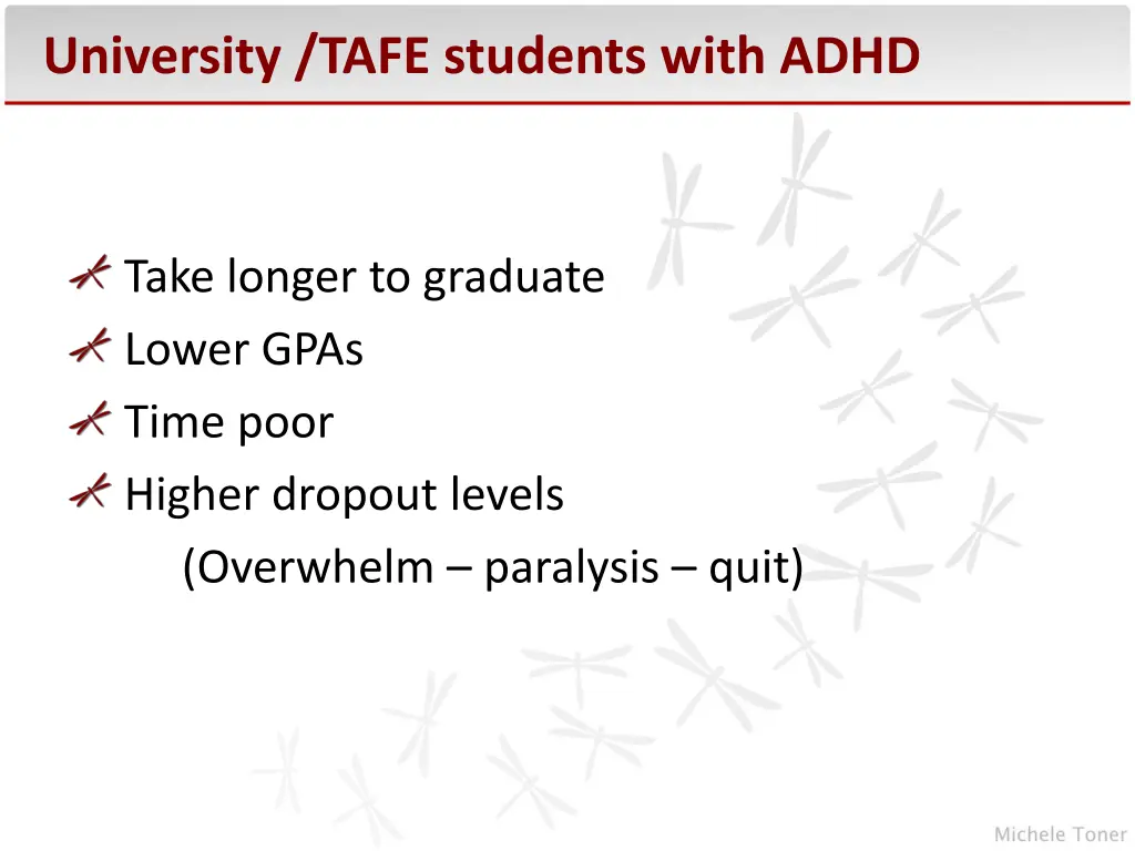 university tafe students with adhd