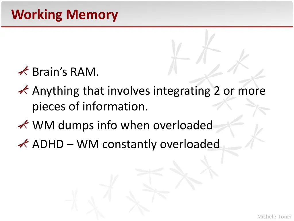 working memory