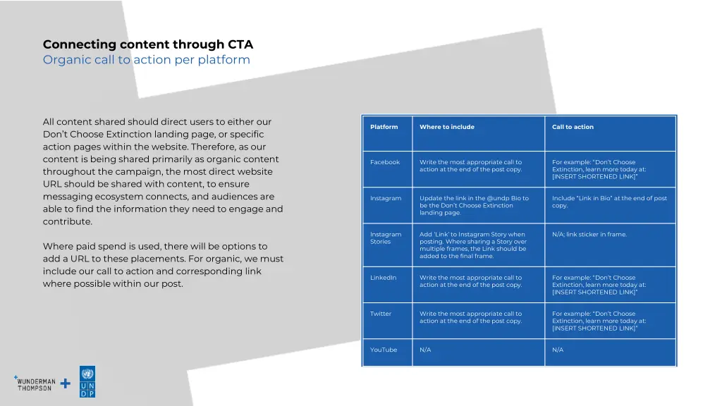 connecting content through cta organic call