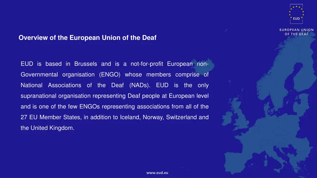 overview of the european union of the deaf