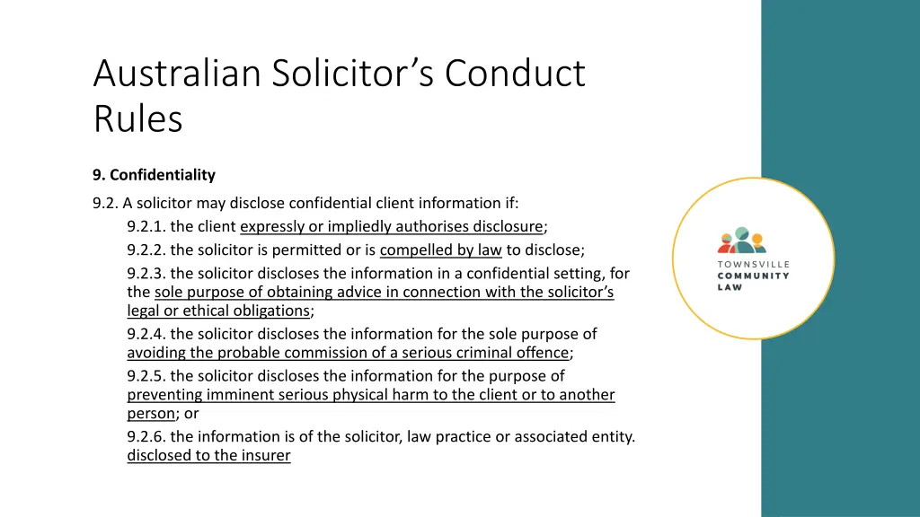 australian solicitor s conduct rules 1